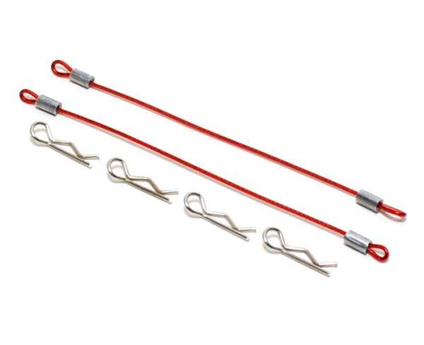 Team Raffee & Co 100MM Body Clip Retainer(2) W/ 4 Body Clips For 1/10 Car Red for Miscellaneous  All BRHY00007R