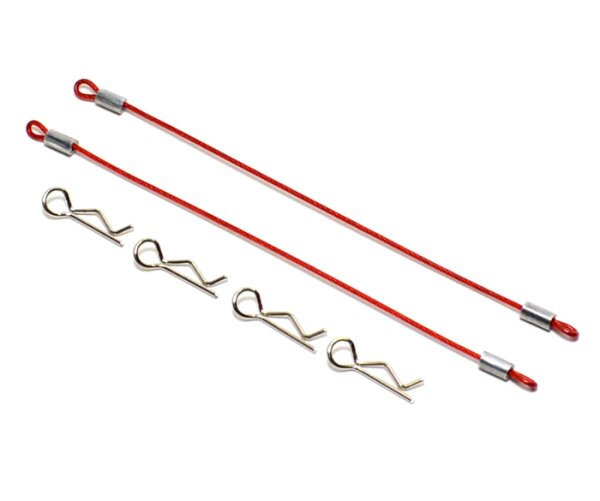 Team Raffee & Co 110MM Body Clip Retainer(2) W/ 4 Body Clips For 1/10 Car Red for Miscellaneous  All BRHY00414R