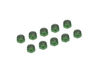 Team Raffee & Co 3MM Aluminum Lock Nuts - 10 pcs Dark...
