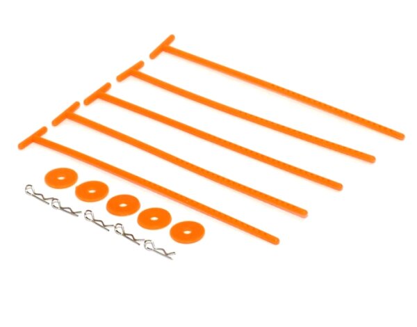 Team Raffee & Co Tire Holder Tools For 1/10 & 1/8 Rc (5Pcs) Orange for Miscellaneous  All BRHY00152OR