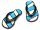 Team Raffee & Co Scale Accessories - Slippers Blue/White BRSCAC212BW