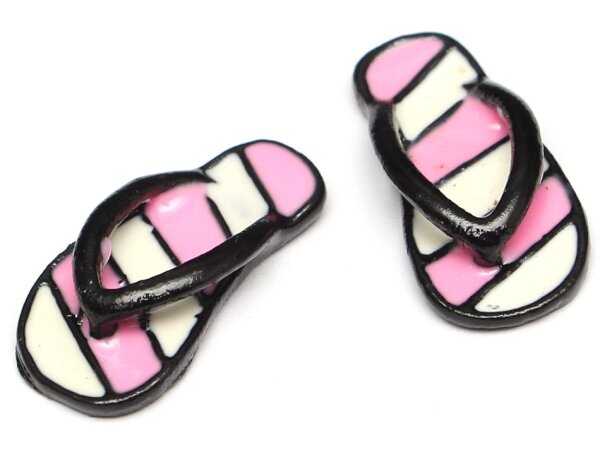 Team Raffee & Co Scale Accessories - Slippers Pink/White BRSCAC212PKW