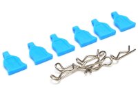 Team Raffee & Co RC Body Clip With Rubber Tab (6)...