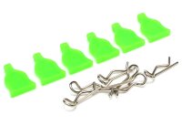 Team Raffee & Co RC Body Clip With Rubber Tab (6)...