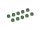 Team Raffee & Co 4MM Aluminum Lock Nuts - 10 pcs Dark Green TRC/HY00004DG