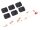 Team Raffee & Co Rubber Door Hinge for TRX4 (6) Black for Traxxas TRX-4 TRC/302451