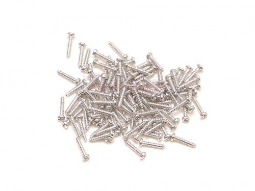 Team Raffee & Co Self-Tapping Screws M1*5 (100) for RC Scaled  Diamond Plate & Fender Silver TRC/302750S