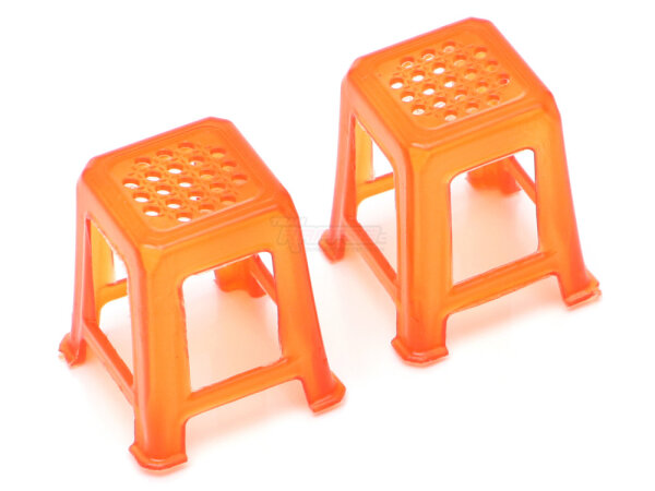 Team Raffee & Co Scale Accessories - Stool (2) Red BRSCAC307R