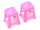 Team Raffee & Co Scale Accessories - Stool (2) Pink BRSCAC307PK