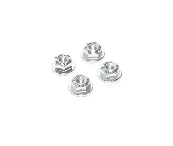 Team Raffee & Co Realistic Aluminum Serrated Wheel Locknut (4 pcs) Silver for Miscellaneous  All BRHY00419S