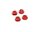 Team Raffee & Co Realistic Aluminum Serrated Wheel Locknut (4 pcs) Red for Miscellaneous  All BRHY00419R