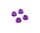 Team Raffee & Co Realistic Aluminum Serrated Wheel Locknut (4 pcs) Purple for Miscellaneous  All BRHY00419P