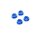 Team Raffee & Co Realistic Aluminum Serrated Wheel Locknut (4 pcs) Dark Blue for Miscellaneous  All BRHY00419DB