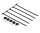 Team Raffee & Co Tire Holder Tools For 1/10 & 1/8 Rc (5Pcs) Black for Miscellaneous  All BRHY00152BK