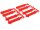 Team Raffee & Co Long Body Post Set For 1/10 Car Red for Miscellaneous  All BRHY00150R