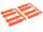 Team Raffee & Co Long Body Post Set For 1/10 Car Orange for Miscellaneous  All BRHY00150OR