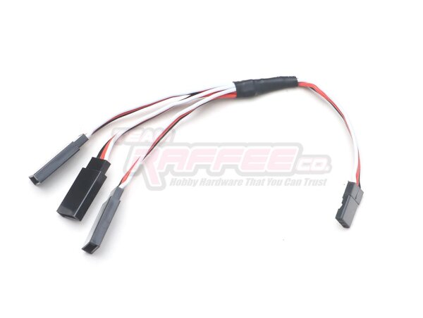 Team Raffee & Co Receiver Cable Wire 15cm w/ 3-Way Auxiliary Output WRA0110-15