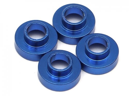 Team Raffee & Co Aluminum Servo Washer (4) 3x7.5mm Blue TRC/302442B
