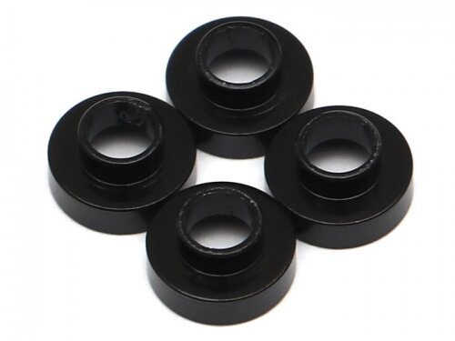 Team Raffee & Co Aluminum Servo Washer (4) 3x7.5mm Black TRC/302442BK