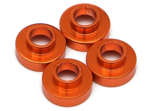 Team Raffee & Co Aluminum Servo Washer (4) 3x7.5mm Orange TRC/302442OR