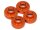 Team Raffee & Co Aluminum Servo Washer (4) 3x7.5mm Orange TRC/302442OR