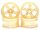 Team Raffee & Co 5-Spoke Wheel Set (4pcs) Rainbow Pearl For 1/10 RC Car BRTR-RIM-H1