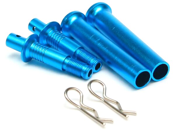 Team Raffee & Co Adjustable Aluminum Body Post - 1 Pair Blue TRC/HY00196B