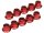 Team Raffee & Co 4MM Aluminum Lock Nuts - 10 pcs Red TRC/HY00004R