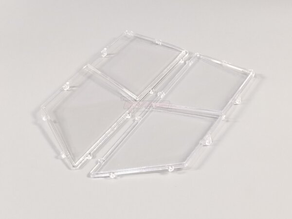 Team Raffee & Co Rear Door Window Set for TRC/302457 Rover SUV First Gen Hard Body TRC/302865
