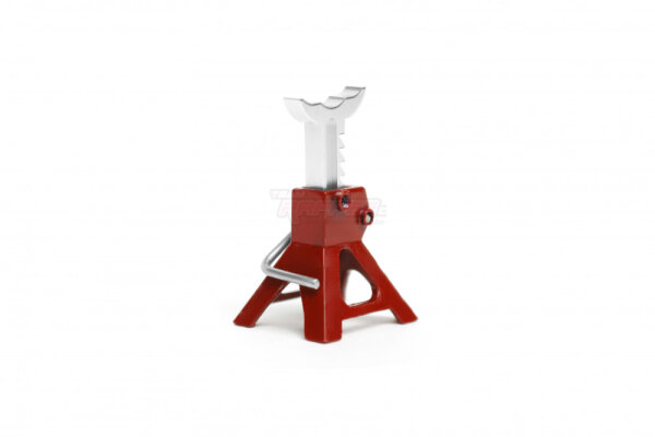 Team Raffee & Co Scale Aluminum Adjustable Jack Stand for 1/24 RC (2) Red TRC/302929