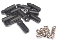 Team Raffee & Co M3 Nylon Rod Ends (Straight) 21.8MM...
