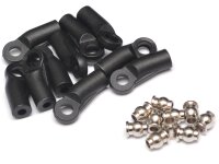 Team Raffee & Co M4 Nylon Rod Ends (Sideways) 19.5MM...