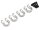 Team Raffee & Co Aluminum Towing Hook for RC Crawler (4) Silver TRC/302309S