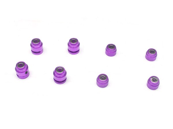 Team Raffee & Co Aluminum Magnetic Stealth Body Post - 1 Set Purple TRC/32132P