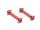 Team Raffee & Co Aluminum Chassis Dog Bone (2) Red for Tamiya TT-02 TRC/TT02-012R