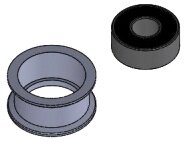 Team Raffee & Co Belt Tension Bearing For D4 for 3Racing Sakura D4 AWD 3R/SAK-D412