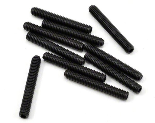 Team Raffee & Co M3X20MM Set Screws (10) Black BRSA18020