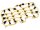 Team Raffee & Co Scale Accessories Elastic Luggage Net with Hooks 20x12cm for RC Crawler & Truck Yellow TRC/302308LY