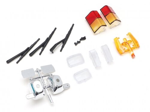 Team Raffee & Co Realistic Light Lamp Lenses & Wipers for Comanche 1/10 Pickup Truck Hard Plastic Body TRC/320355C