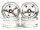 Team Raffee & Co 5-Spoke Wheel Set (4Pcs) Chrome For 1/10 RC Car (6mm Offset) BRTR-2001.6