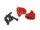 Team Raffee & Co Aluminum Upper Suspension Link Mount (2) Red for Tamiya CC02 TRC/1086006R