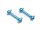 Team Raffee & Co Aluminum Chassis Dog Bone (2) Blue for Tamiya TT-02 TRC/TT02-012B