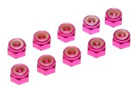 Team Raffee & Co M4 Aluminum Lock Nut (10) Pink...