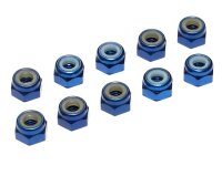 Team Raffee & Co M4 Aluminum Lock Nut (10) Blue...