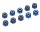 Team Raffee & Co M4 Aluminum Lock Nut (10) Blue BRSA1045B