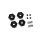 Team Raffee & Co Aluminum Hex Adapter Set Black for Axial SCX10 TRC/SCX42BK