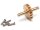 Team Raffee & Co One Piece Gearbox Gear and Output Shaft for Orlandoo Hunter Model Orlandoo Hunter Jeep Rubicon TRC/302366