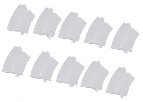 Team Raffee & Co Big Curved Drifted Track Parts (10Pcs in 1 package) White BRHY00512BW