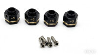 Team Raffee & Co Brass +5MM Wheel Hex Adapter for...
