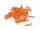 Team Raffee & Co Small-Ring Body Clips 50 pcs (15mm) Orange BRACSS50OR